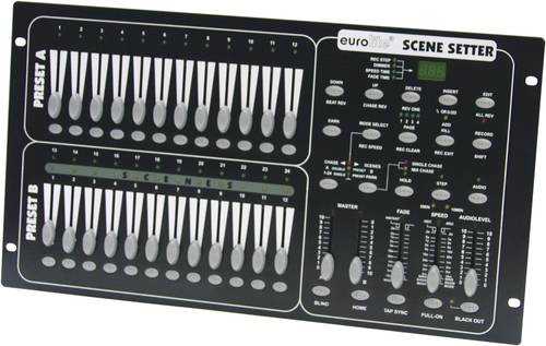 Eurolite Scene Setter DMX Controller 24-Kanal 19 Zoll-Bauform, Musiksteuerung von Eurolite