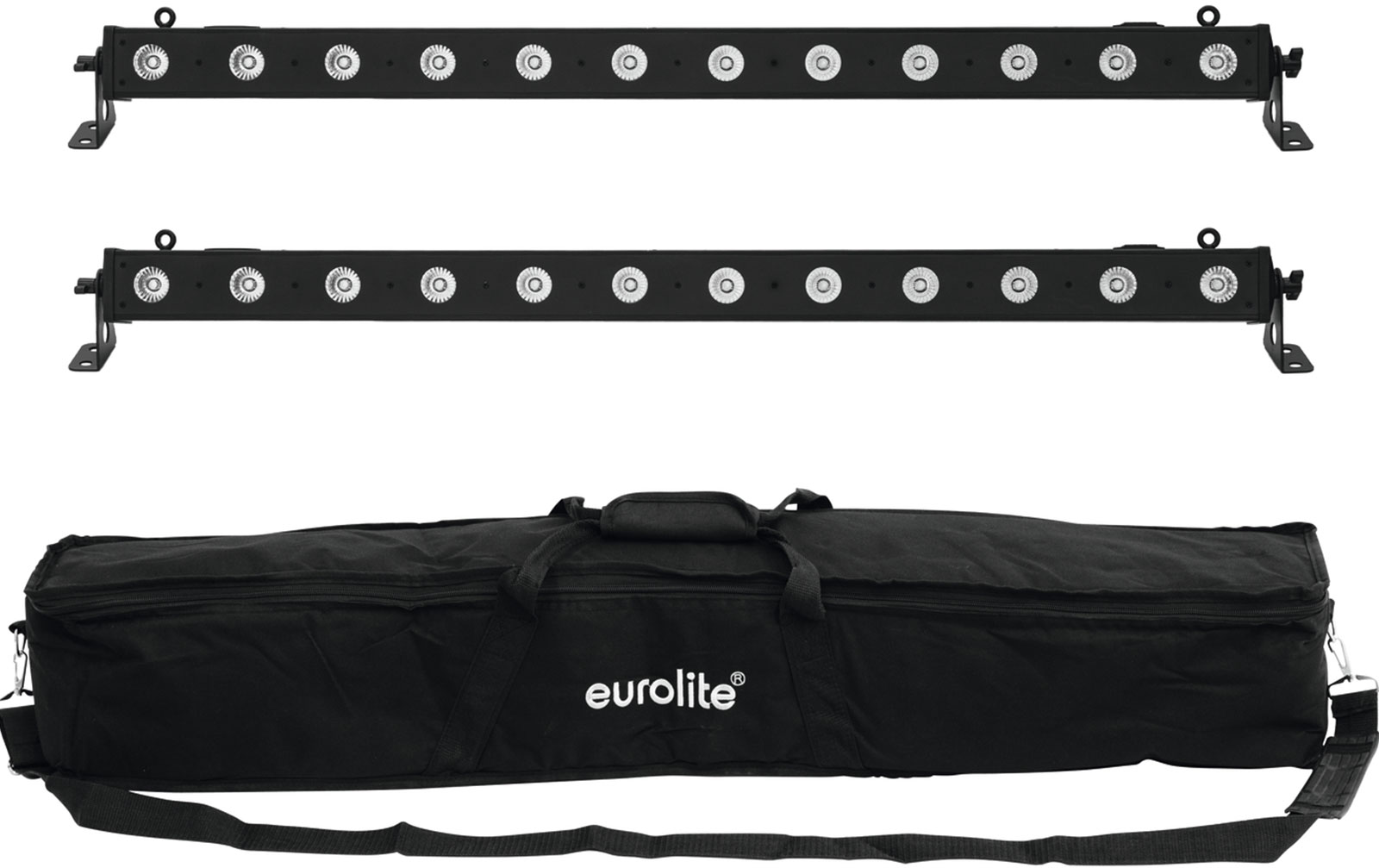 Eurolite Set 2x LED BAR-12 QCL RGBA + Soft Bag von Eurolite