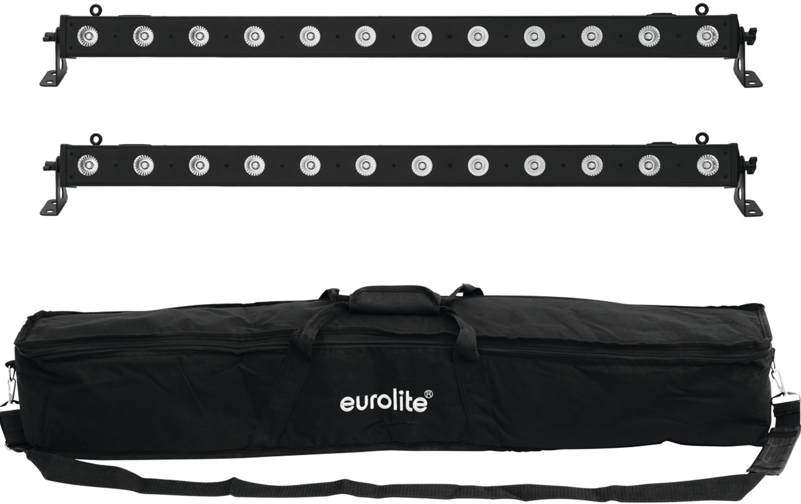 Eurolite Set 2x LED BAR-12 QCL RGBA + Soft Bag Eurolite Set 2x LED BAR-12 QCL RGBA + Soft Bag von Eurolite