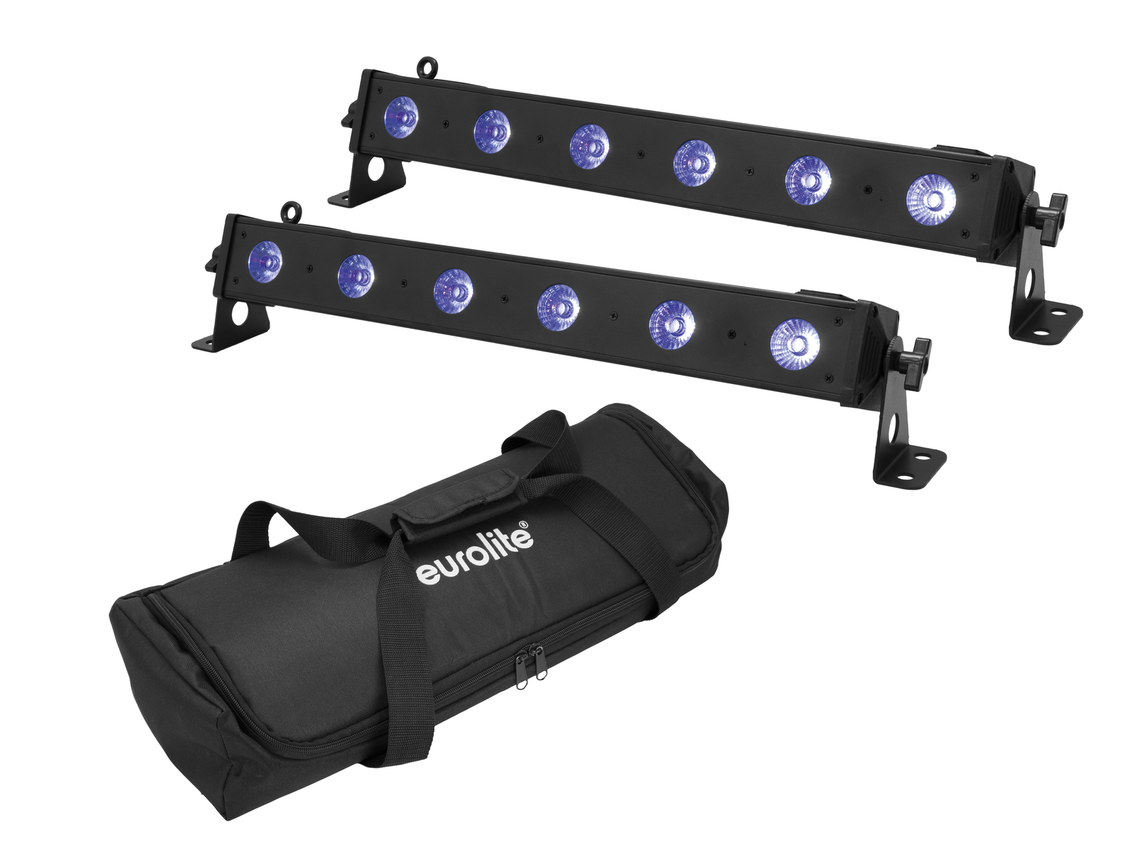 Eurolite Set 2x LED BAR-6 QCL RGB+UV Leiste + Soft-Bag Eurolite Set 2x LED BAR-6 QCL RGB+UV Leiste + Soft-Bag von Eurolite