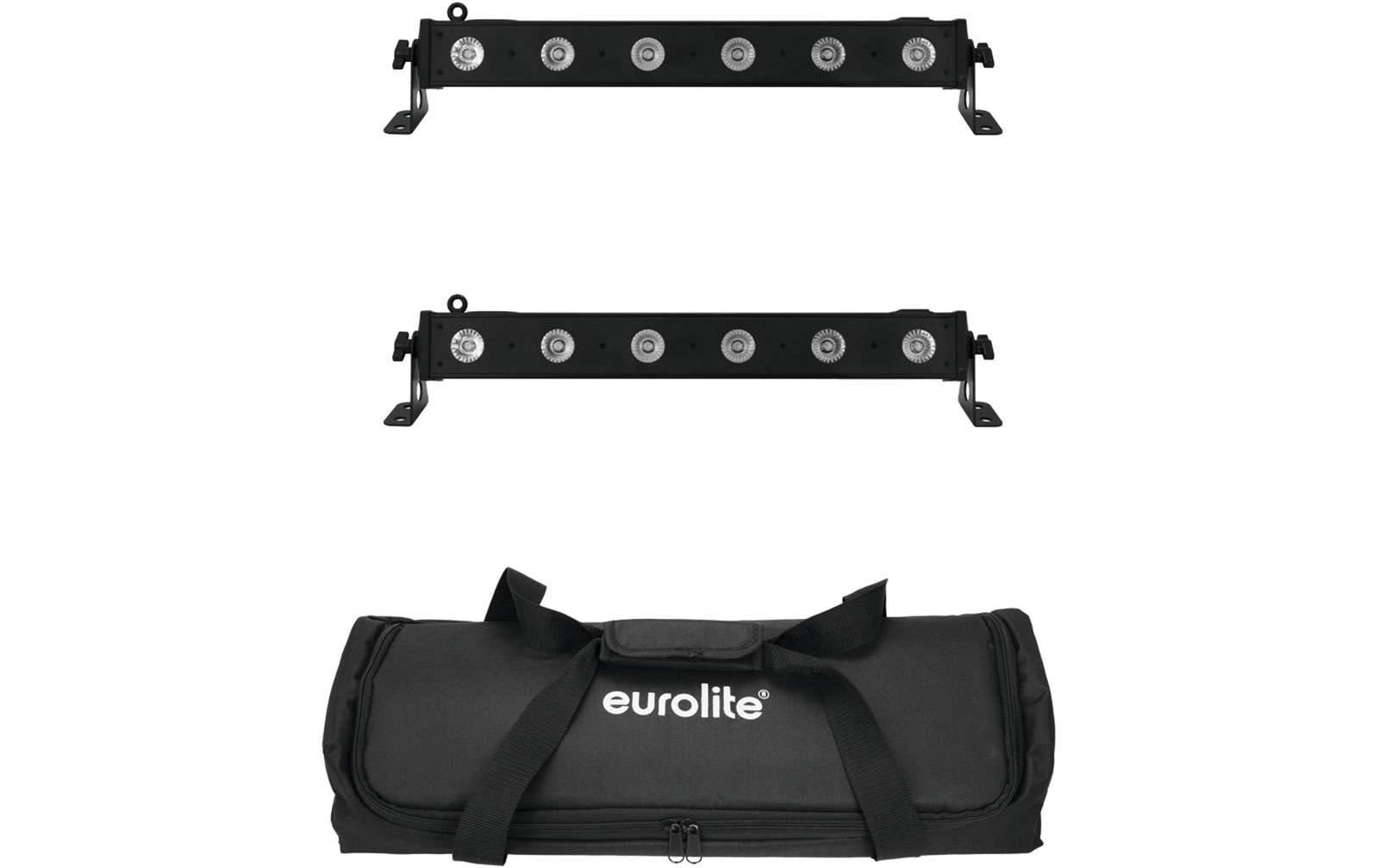 Eurolite Set 2x LED BAR-6 QCL RGBA + Soft Bag Eurolite Set 2x LED BAR-6 QCL RGBA + Soft Bag von Eurolite