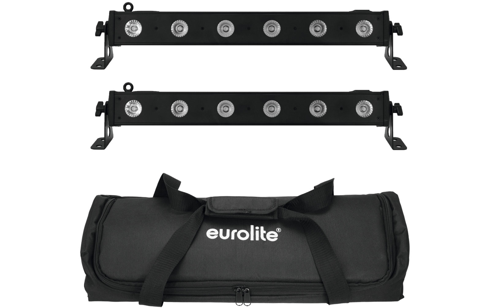 Eurolite Set 2x LED BAR-6 QCL RGBW + Soft Bag Eurolite Set 2x LED BAR-6 QCL RGBW + Soft Bag von Eurolite