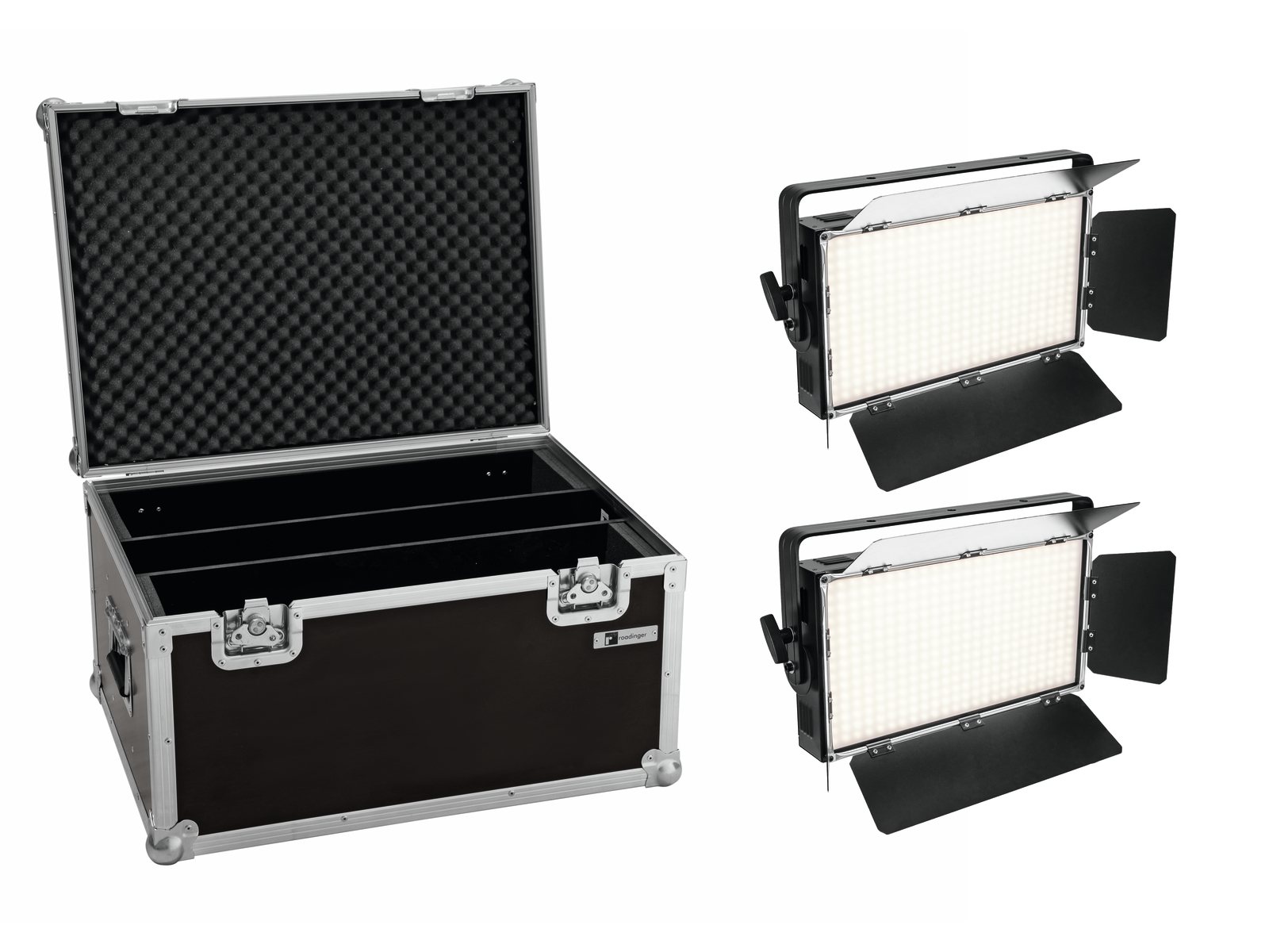 Eurolite Set 2x LED PLL-360 3200K Panel + Case von Eurolite