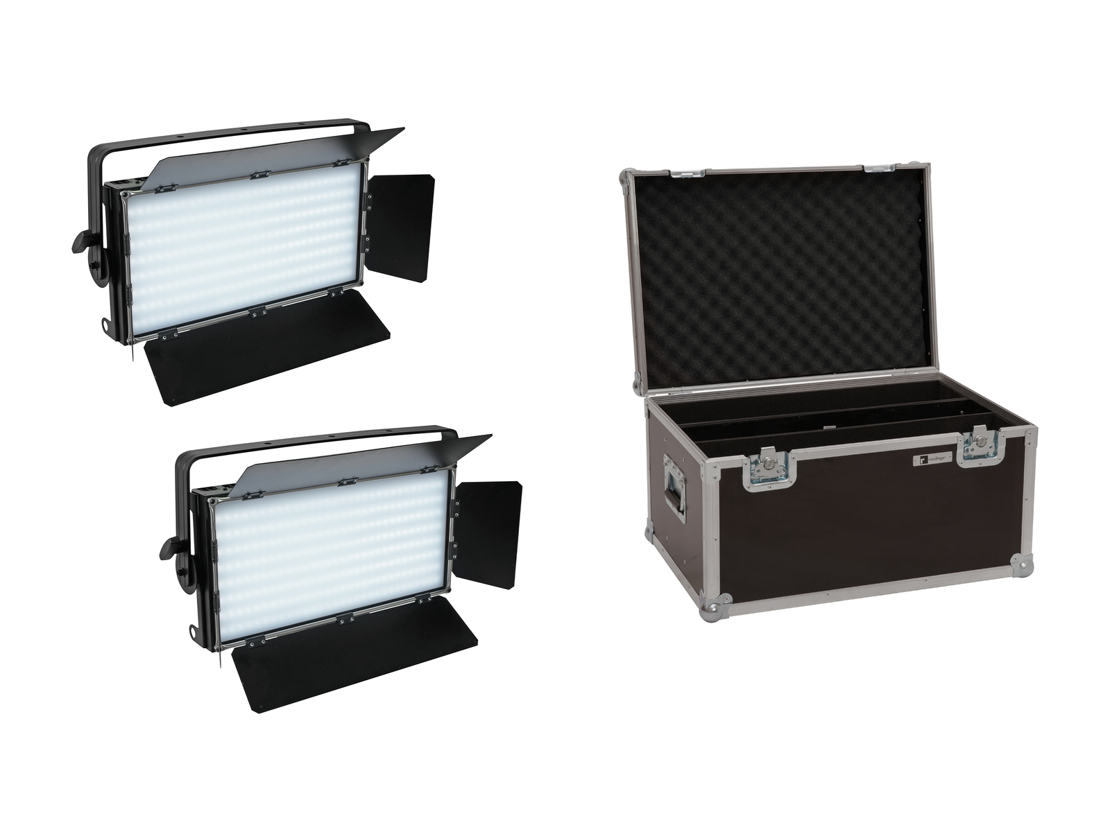 Eurolite Set 2x LED PLL-480 CW/WW Panel + Case von Eurolite