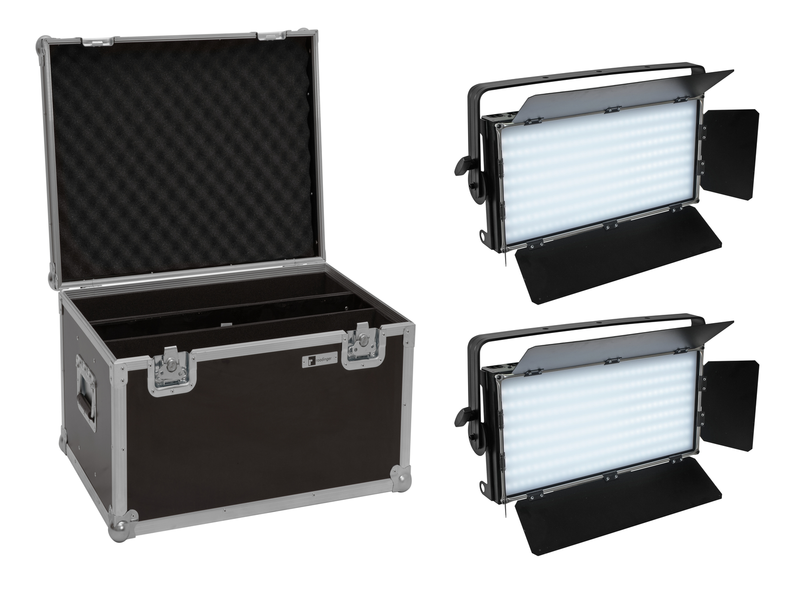 Eurolite Set 2x LED PLL-480 QCL Panel + Case von Eurolite