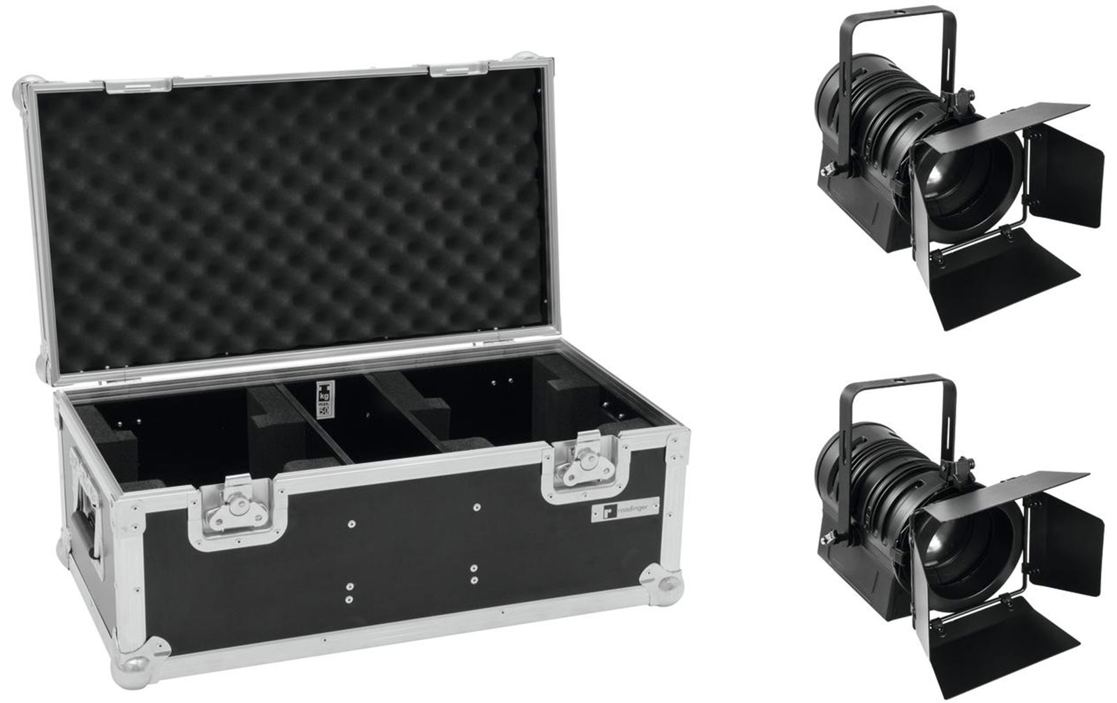 Eurolite Set 2x LED THA-40PC sw + Case von Eurolite