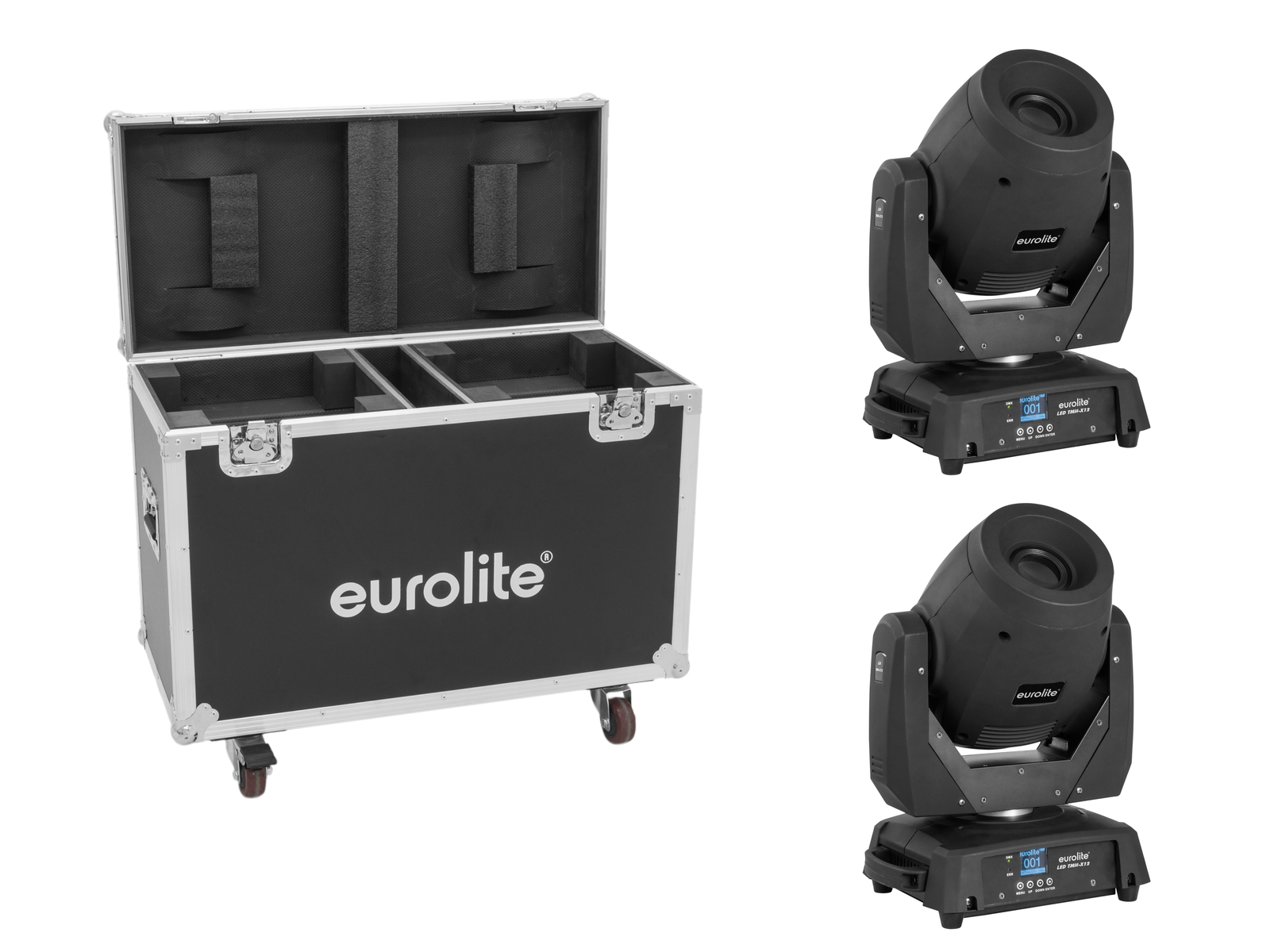 Eurolite Set 2x LED TMH-X12 + Case von Eurolite