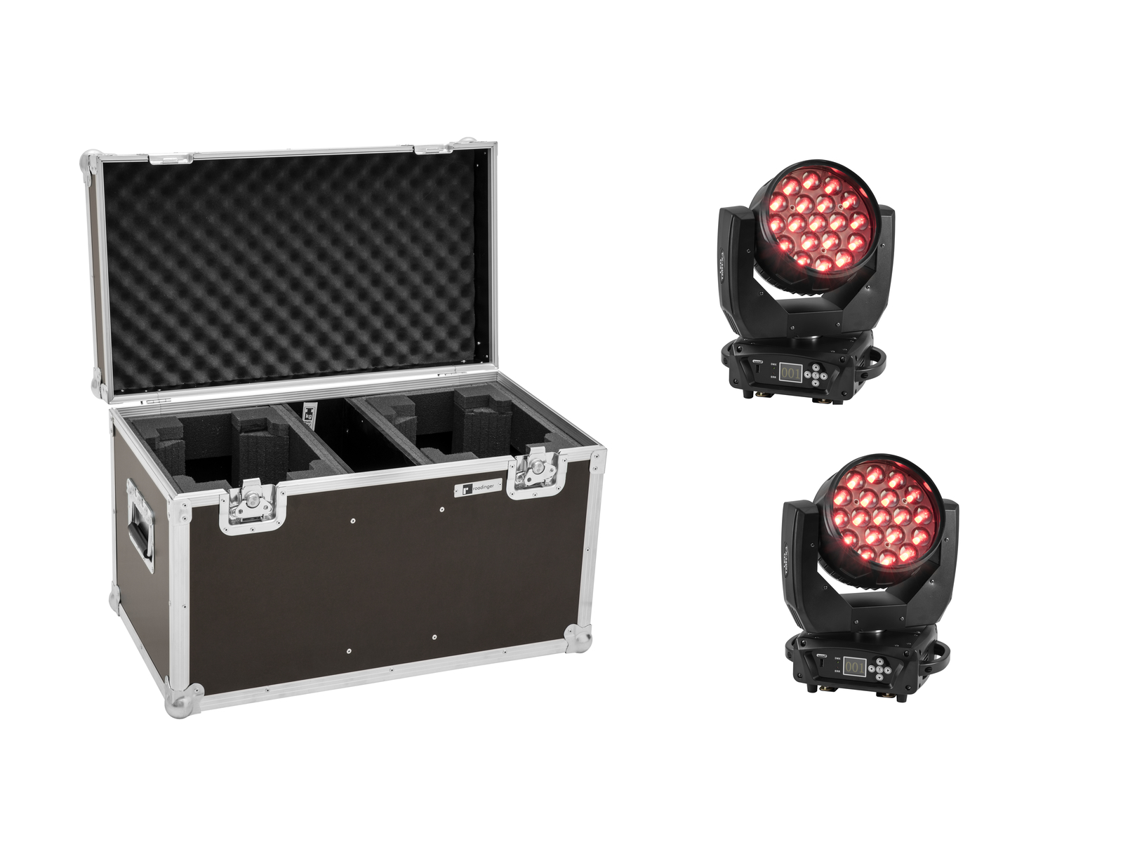 Eurolite Set 2x LED TMH-X4 Moving-Head Wash Zoom + Case von Eurolite