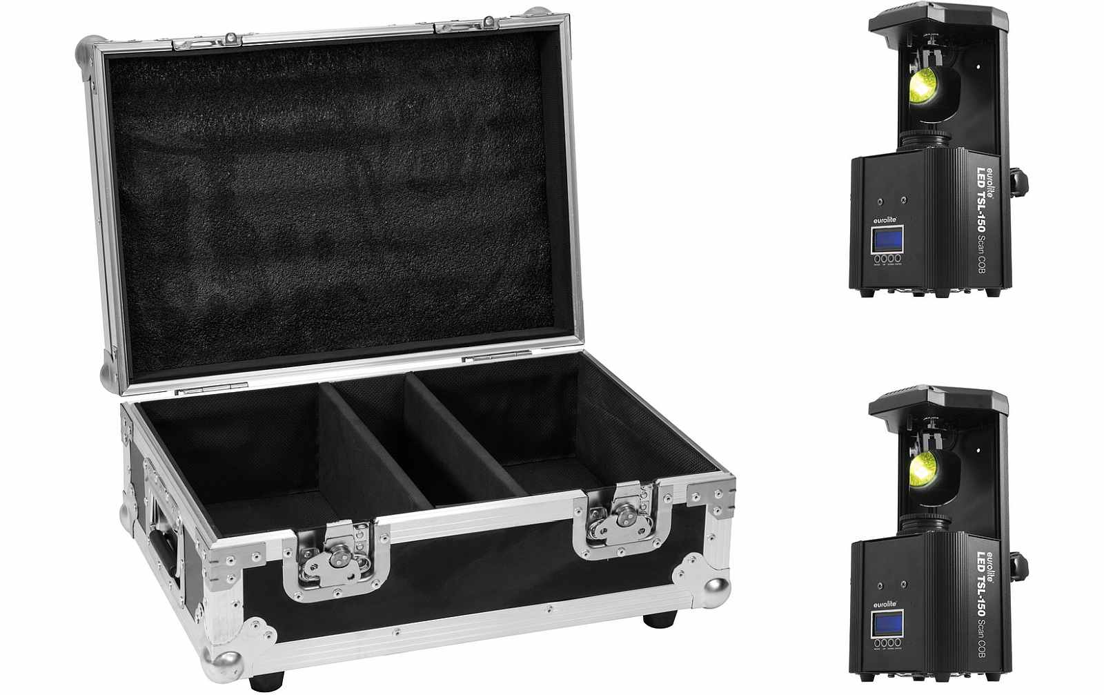 Eurolite Set 2x LED TSL-150 Scan COB + Case Eurolite Set 2x LED TSL-150 Scan COB + Case von Eurolite