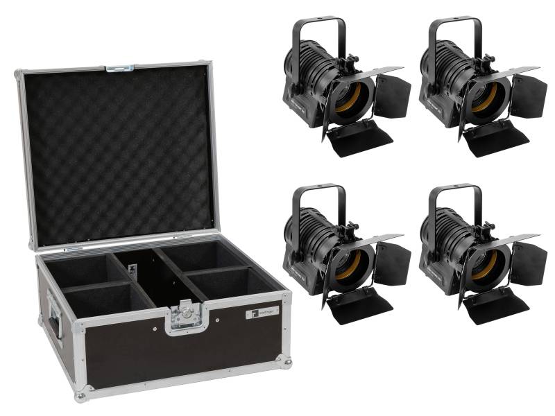 Eurolite Set 4x AKKU THA-20PC TRC Theater-Spot sw + Case von Eurolite