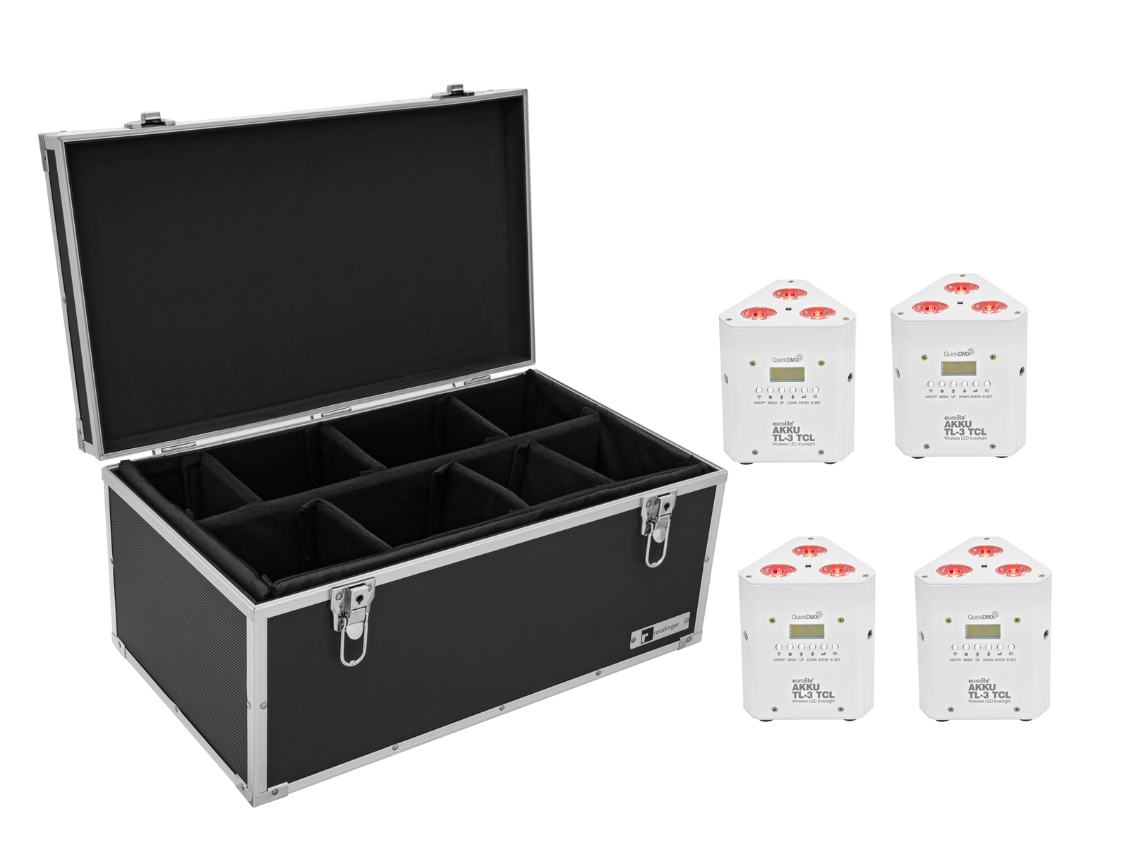 Eurolite Set 4x AKKU TL-3 TCL weiß + Case TDV-1 Eurolite Set 4x AKKU TL-3 TCL weiß + Case TDV-1 von Eurolite