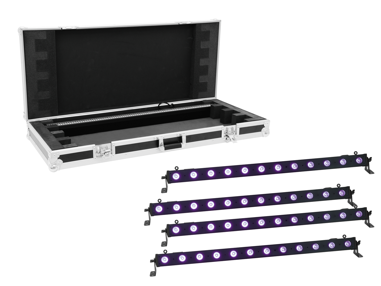Eurolite Set 4x LED BAR-12 UV Leiste + Case Eurolite Set 4x LED BAR-12 UV Leiste + Case von Eurolite