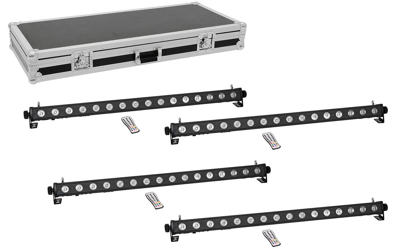 Eurolite Set 4x LED PIX-16 QCL Leiste + Case Eurolite Set 4x LED PIX-16 QCL Leiste + Case von Eurolite