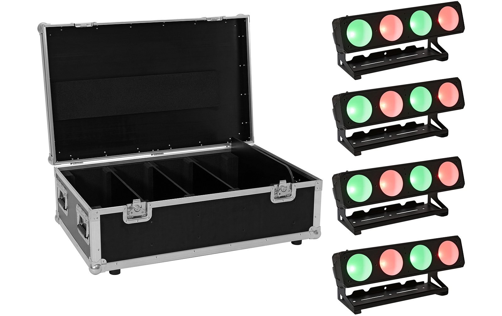 Eurolite Set 4x LED PMB-4 COB QCL 30W Leiste + Case Eurolite Set 4x LED PMB-4 COB QCL 30W Leiste + Case von Eurolite