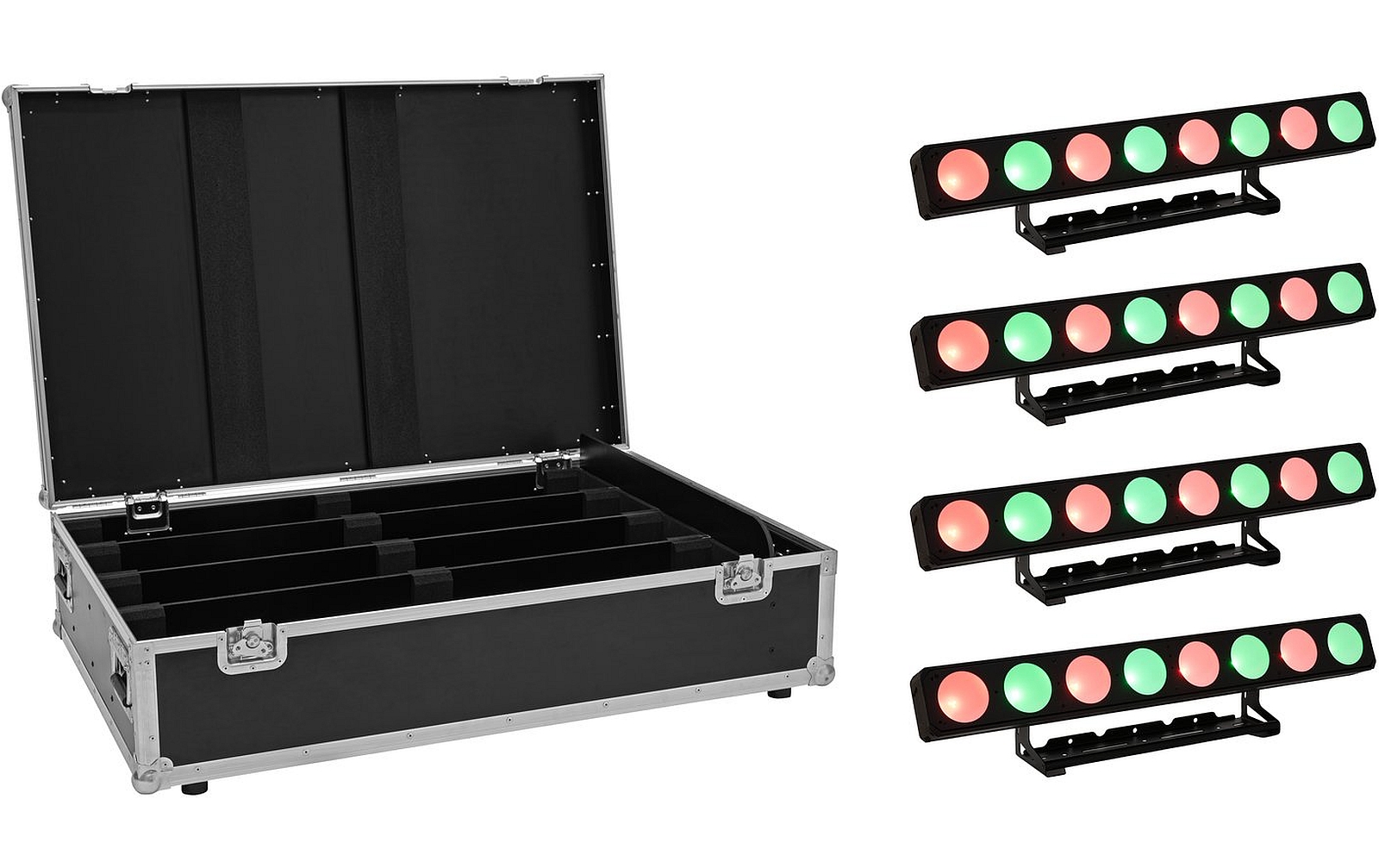 Eurolite Set 4x LED PMB-8 COB QCL 30W Leiste + Case Eurolite Set 4x LED PMB-8 COB QCL 30W Leiste + Case von Eurolite