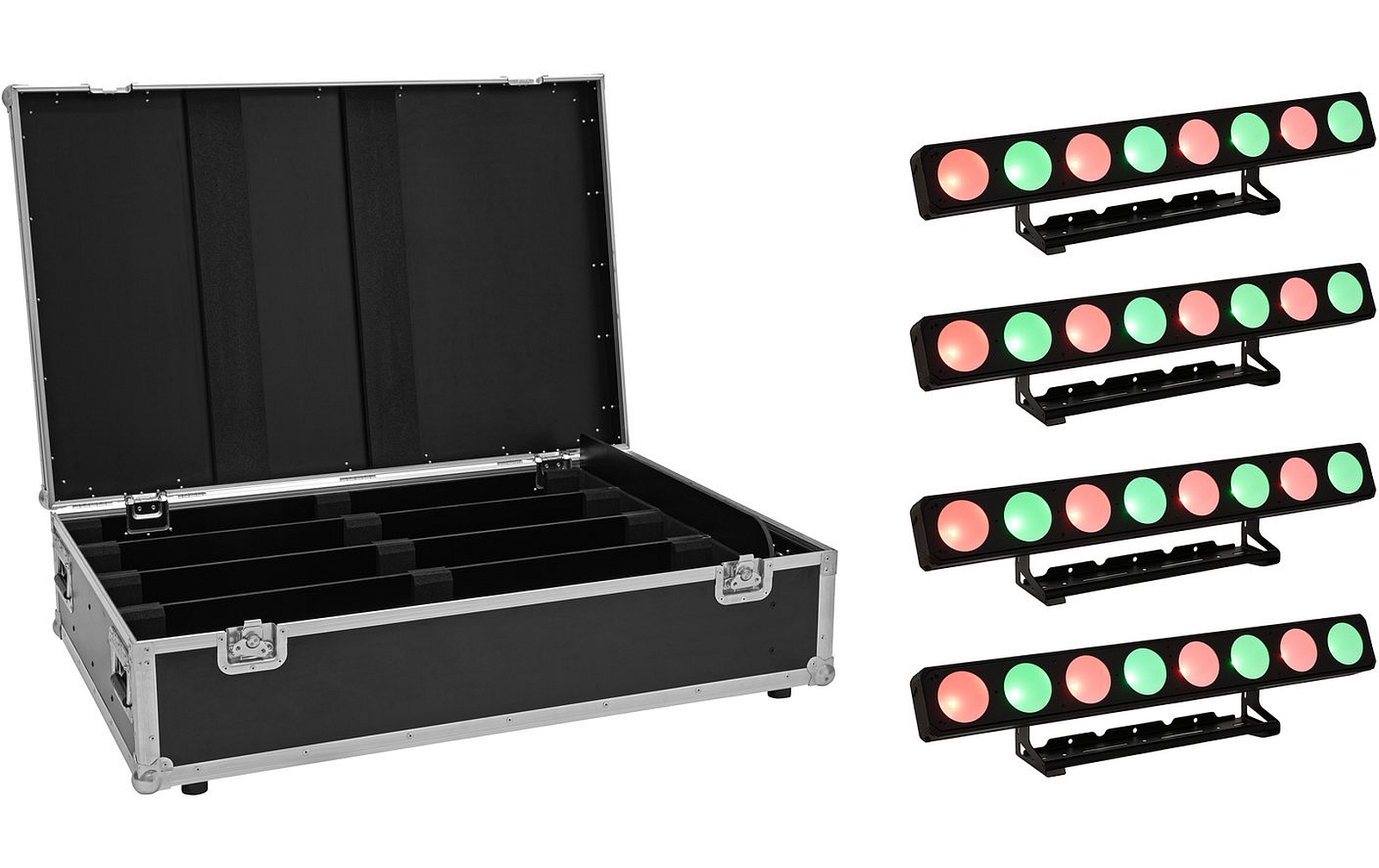 Eurolite Set 4x LED PMB-8 COB QCL 30W Leiste + Case von Eurolite