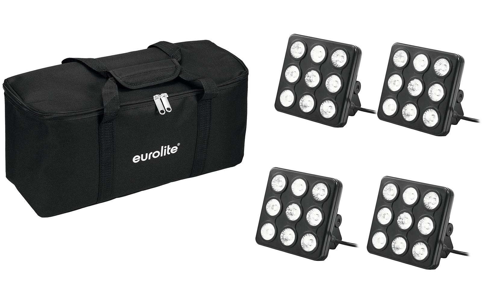 Eurolite Set 4x LED Party Panel RGB+UV + Soft-Bag Eurolite Set 4x LED Party Panel RGB+UV + Soft-Bag von Eurolite
