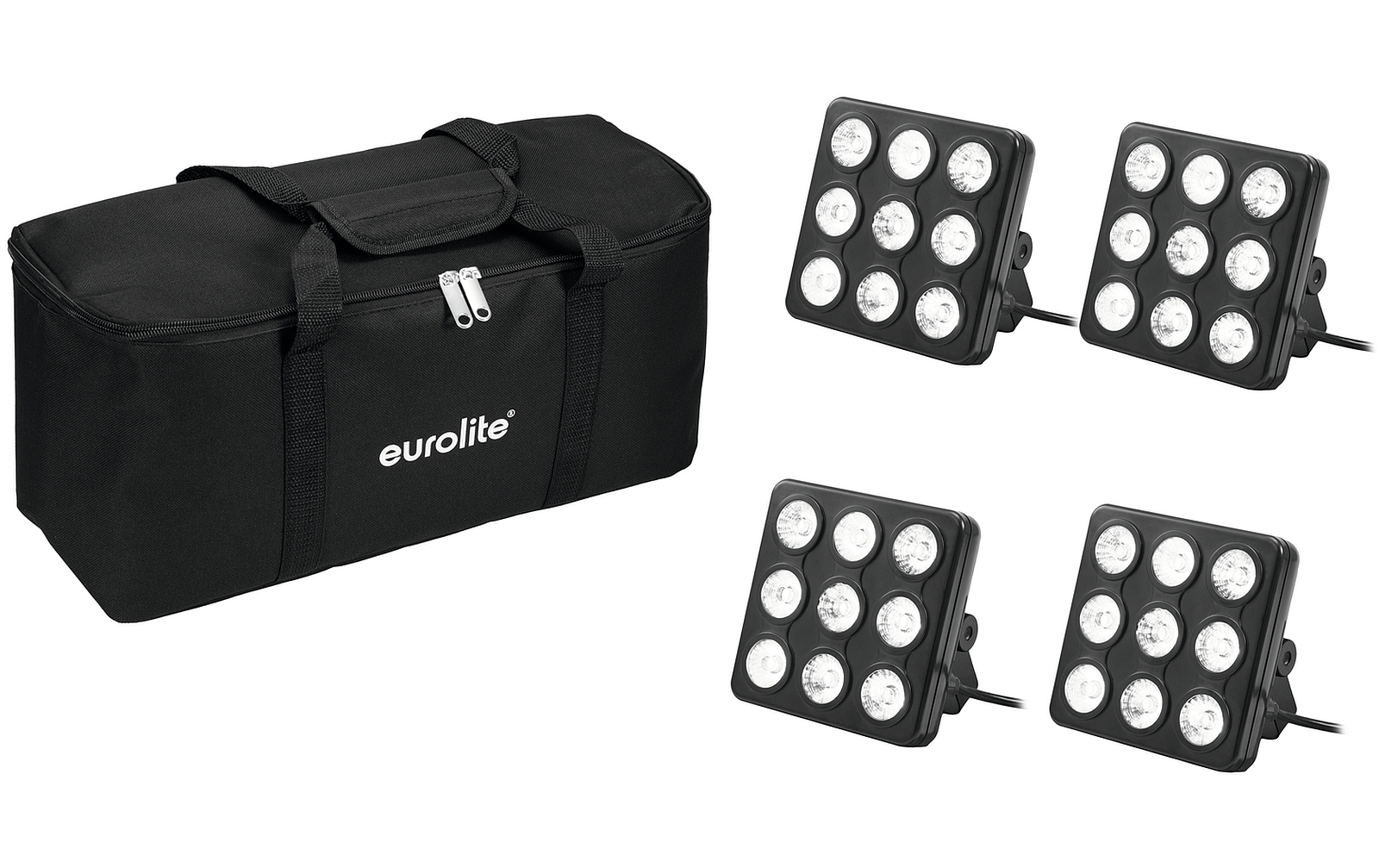 Eurolite Set 4x LED Party Panel RGB+UV + Soft-Bag von Eurolite