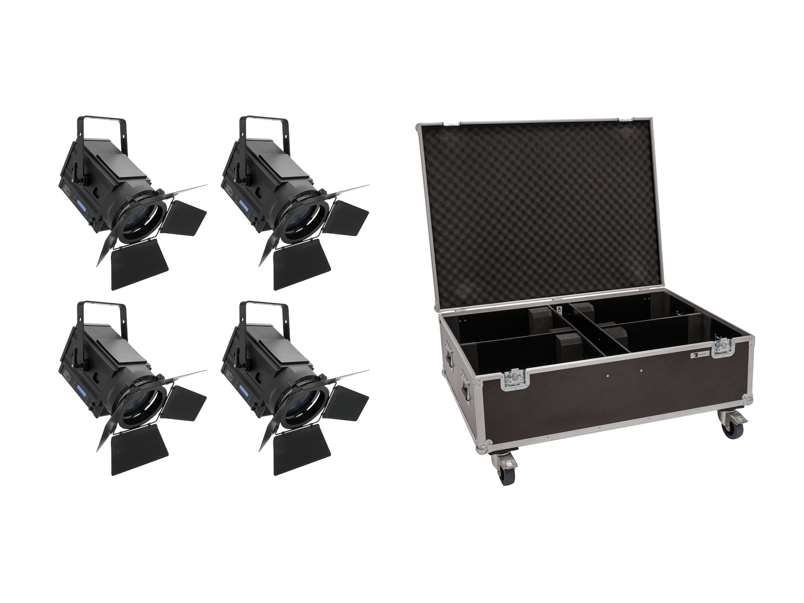 Eurolite Set 4x LED THA-150F + Case von Eurolite