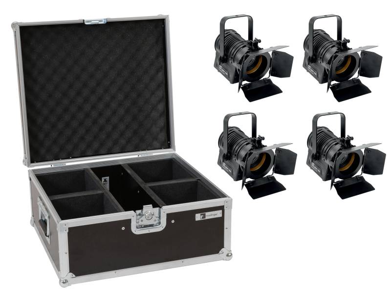 Eurolite Set 4x LED THA-20PC TRC Theater-Spot sw + Case von Eurolite