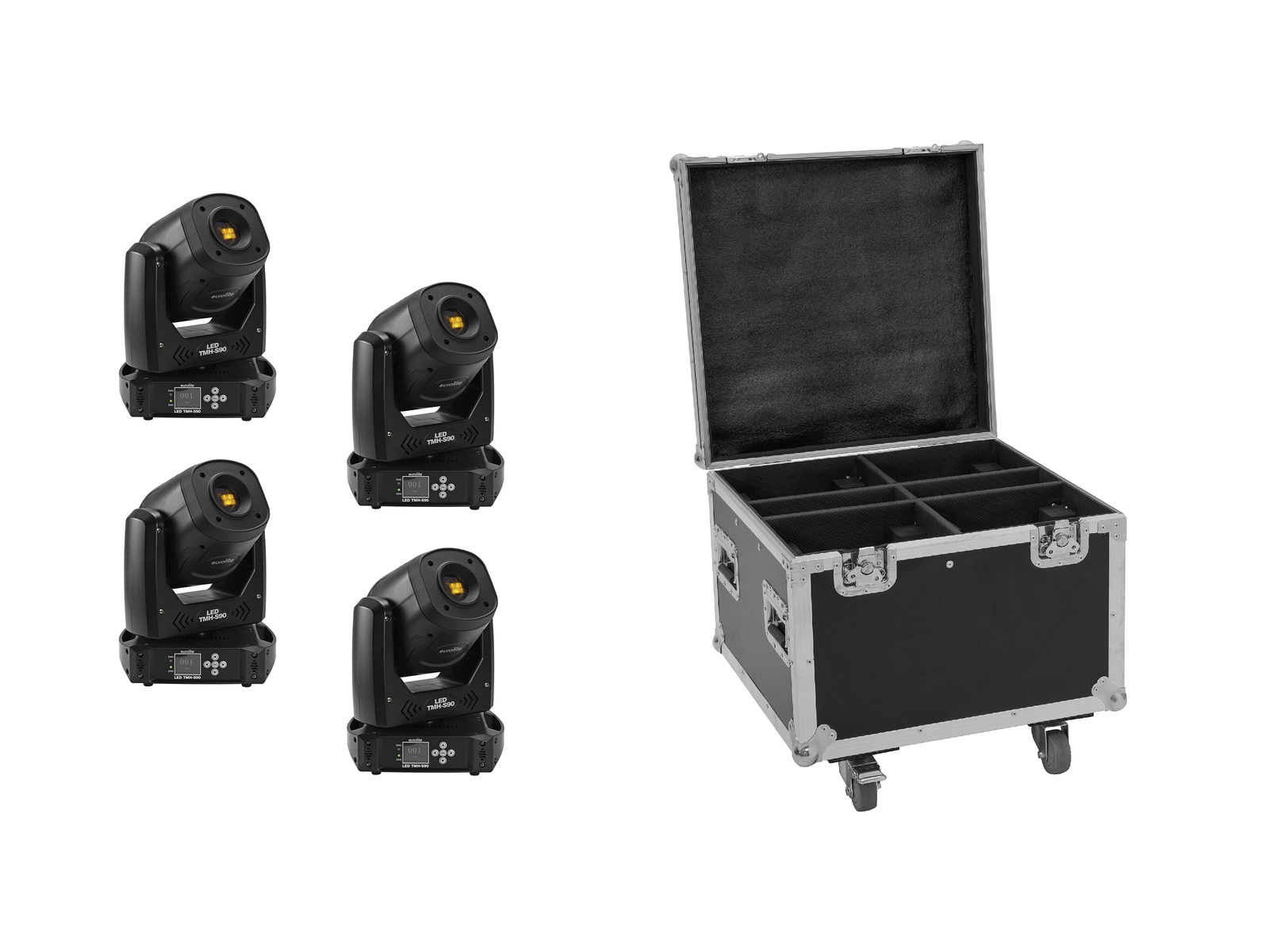 Eurolite Set 4x LED TMH-S90 + Case von Eurolite