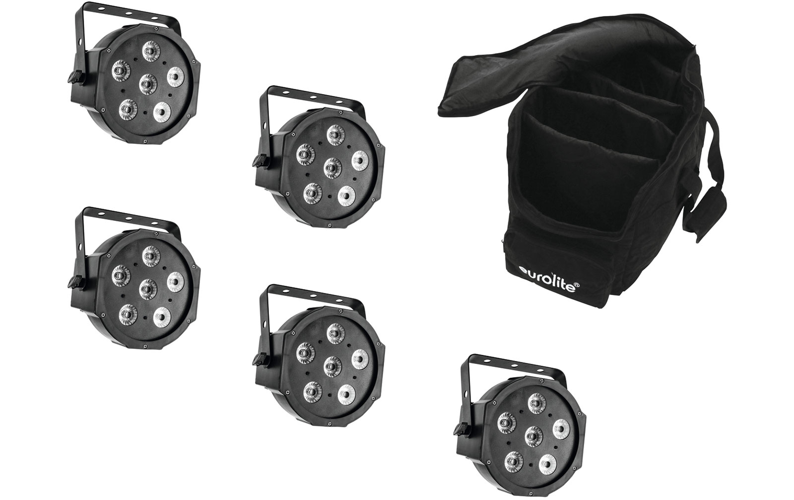 Eurolite Set 5x LED SLS-6 TCL Spot + Soft Bag Eurolite Set 5x LED SLS-6 TCL Spot + Soft Bag von Eurolite