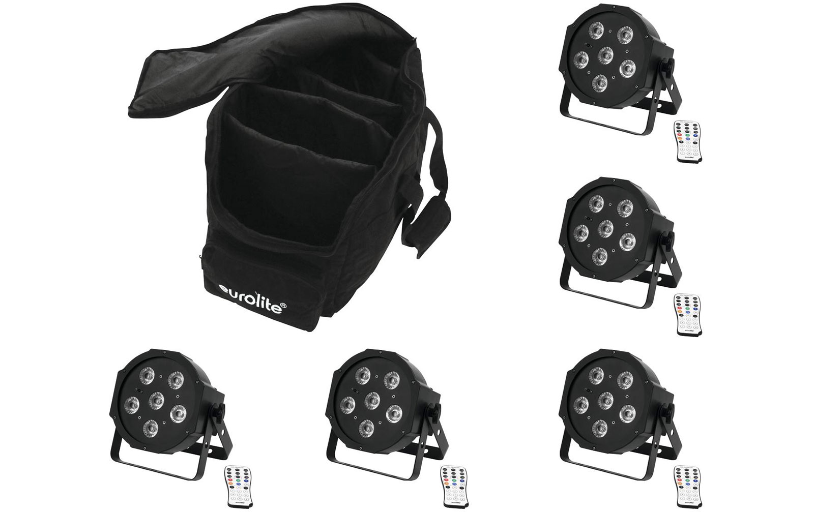 Eurolite Set 5x LED SLS-603 + Case von Eurolite