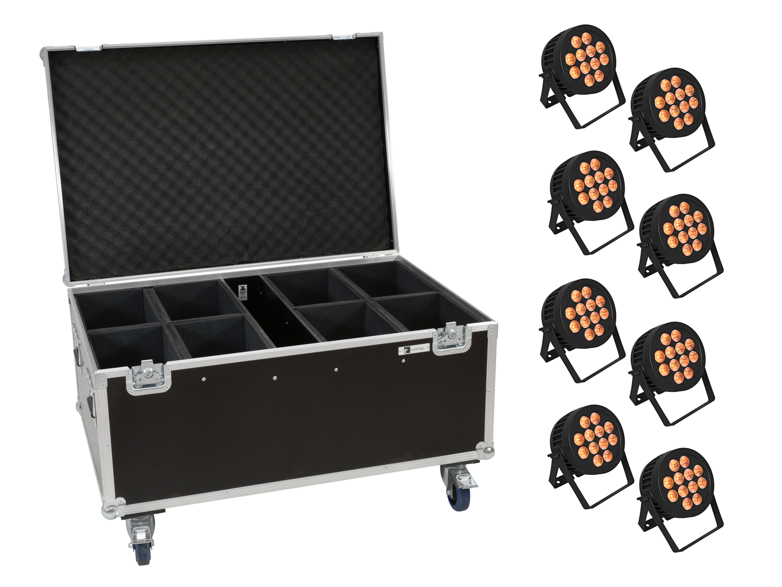 Eurolite Set 8x LED IP PAR 12x9W SCL Spot + Case mit Rollen Eurolite Set 8x LED IP PAR 12x9W SCL Spot + Case mit Rollen von Eurolite