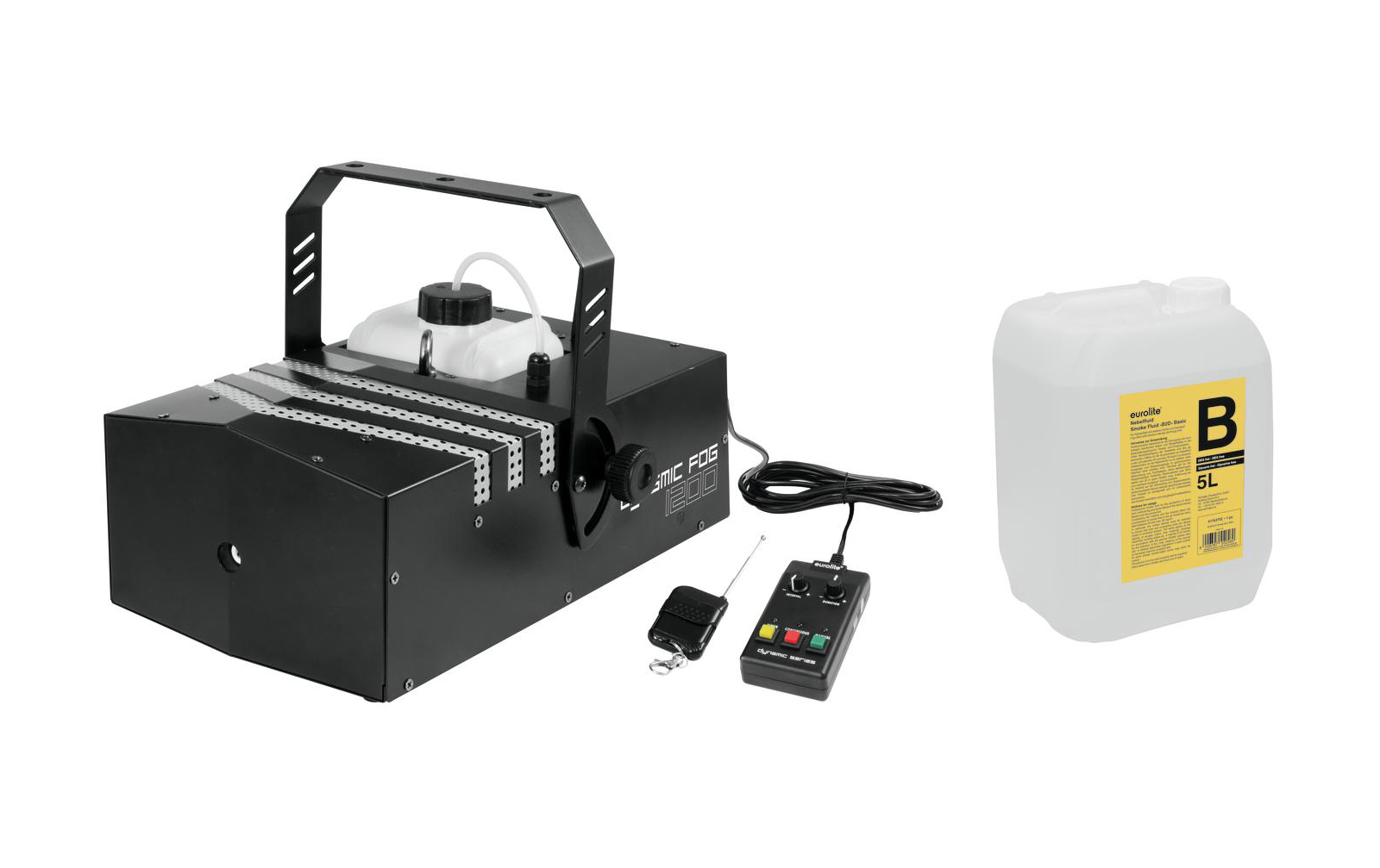 Eurolite Set Dynamic Fog 1200 + Smoke Fluid -B2D- 5l Eurolite Set Dynamic Fog 1200 + Smoke Fluid -B2D- 5l von Eurolite