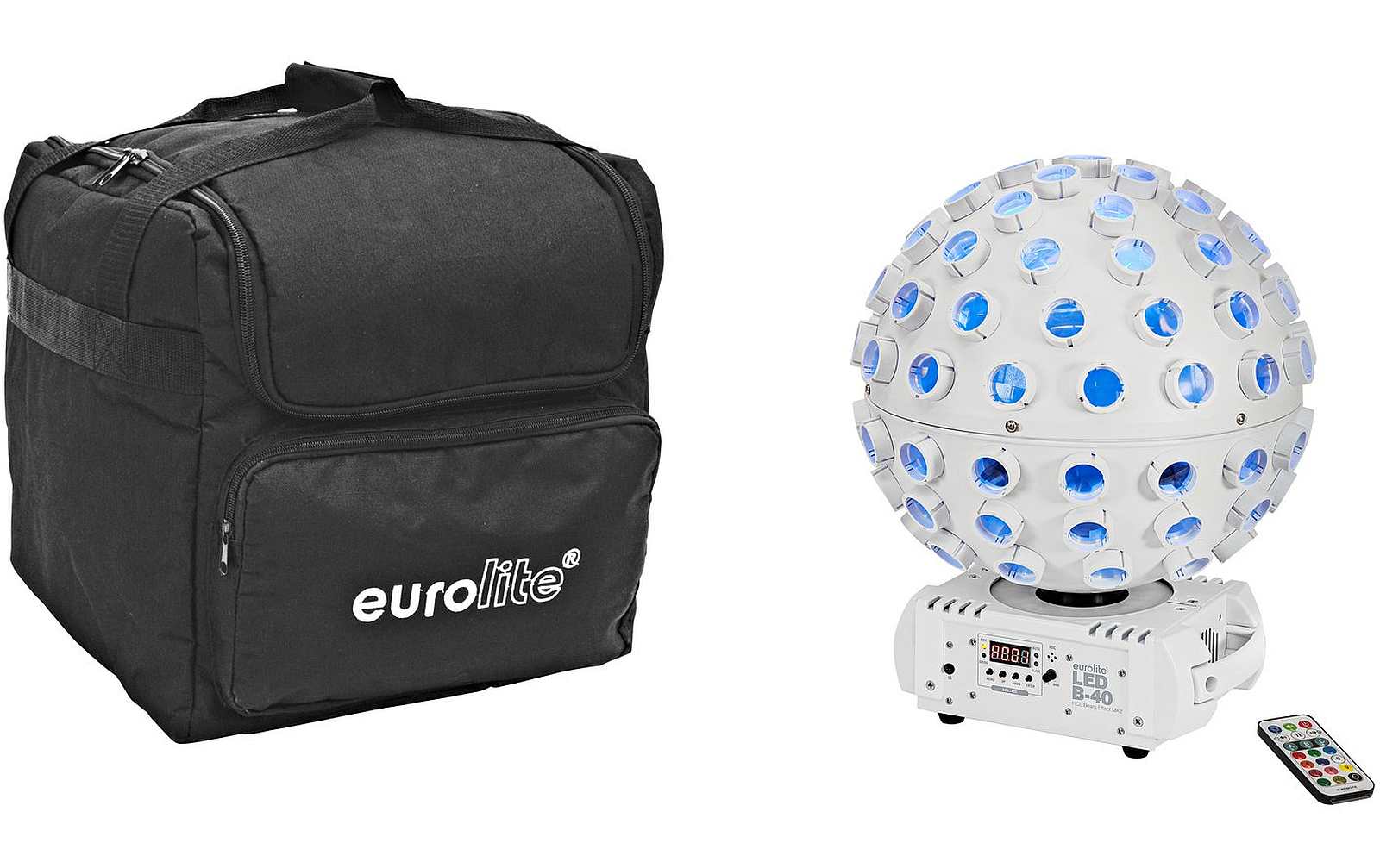 Eurolite Set LED B-40 HCL MK2 weiß + Soft-Bag von Eurolite