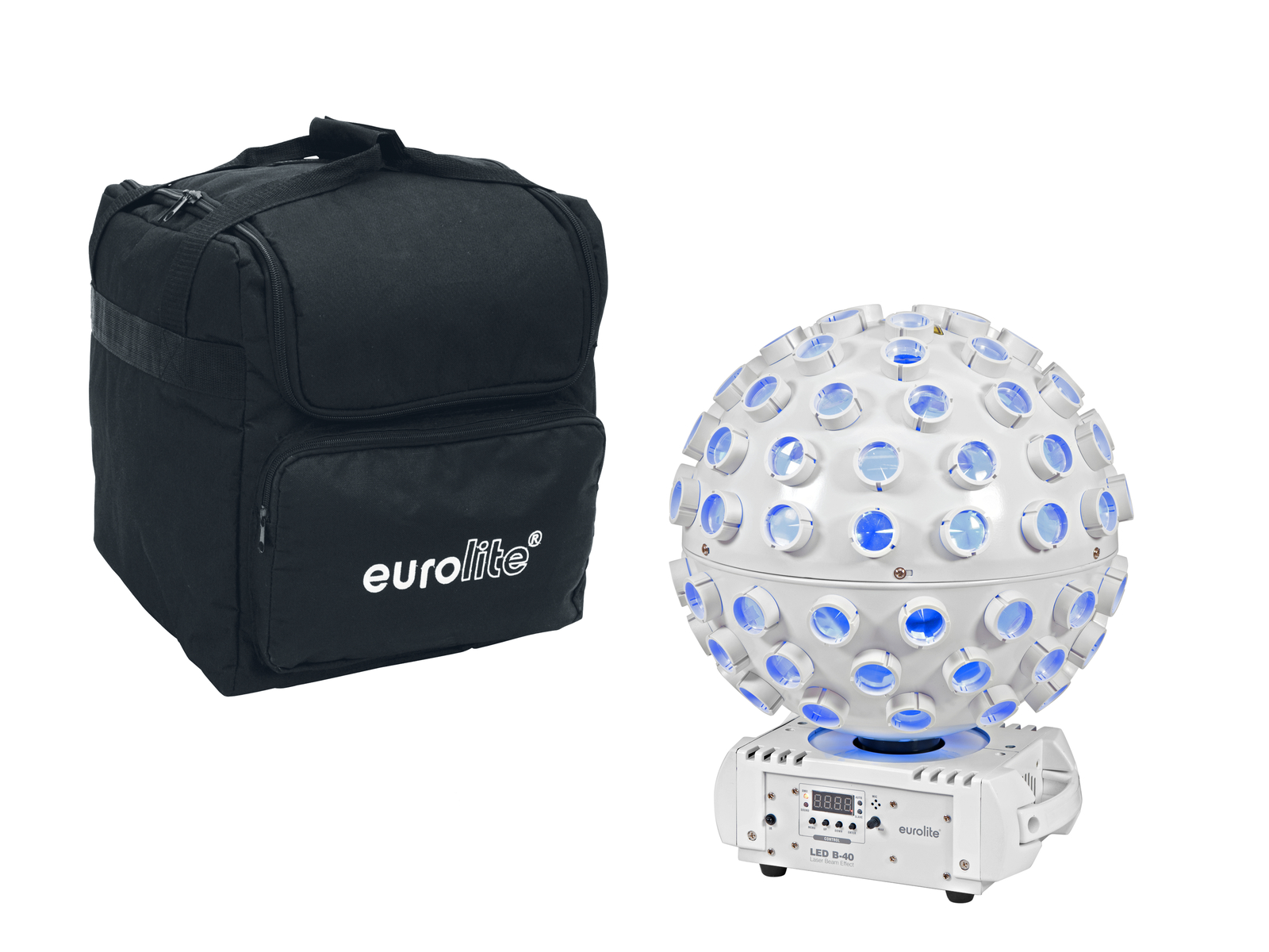 Eurolite Set LED B-40 Laser Strahleneffekt ws + Softbag von Eurolite