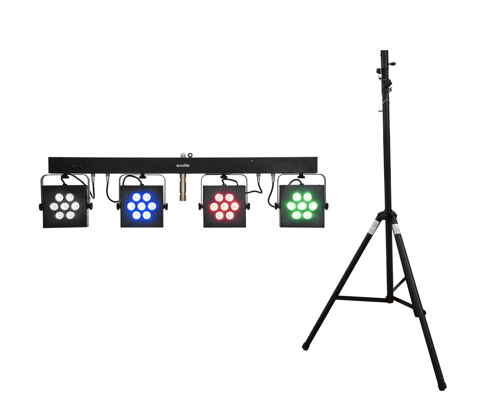 Eurolite Set LED KLS-3002 + STV-40S-WOT Stahlstativ von Eurolite