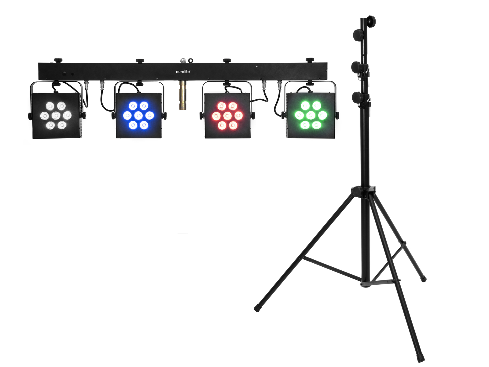 Eurolite Set LED KLS-3002 + STV-60-WOT EU Stahlstativ schwarz Eurolite Set LED KLS-3002 + STV-60-WOT EU Stahlstativ schwarz von Eurolite