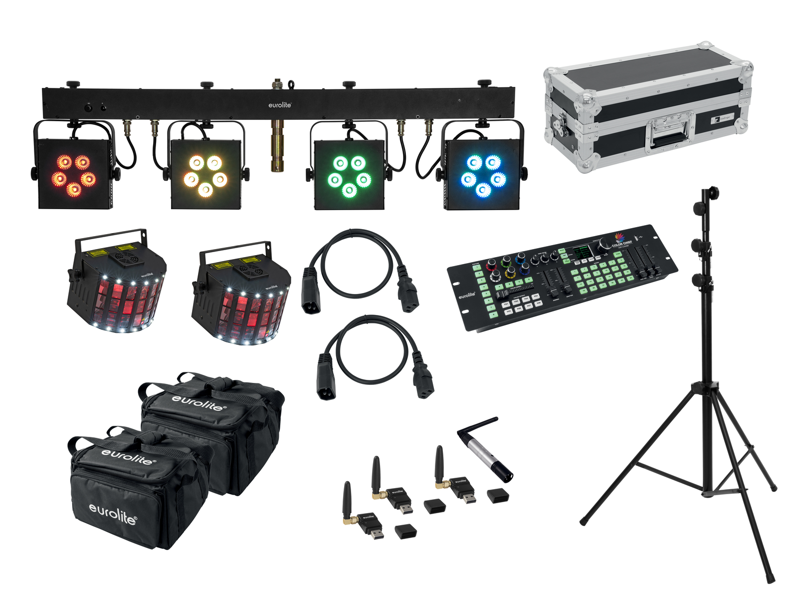 Eurolite Set LED KLS-902 + Laser Derby Mobile Bundle Eurolite Set LED KLS-902 + Laser Derby Mobile Bundle von Eurolite