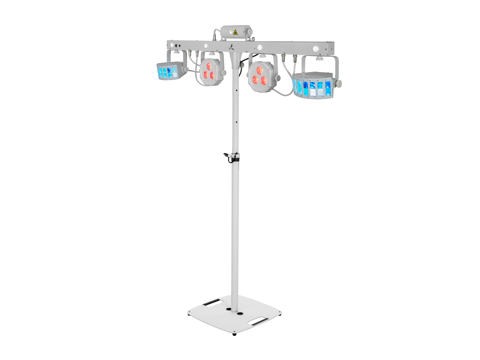 Eurolite Set LED KLS Laser Bar FX-Lichtset weiß + BPS-2 Boxenhochständer weiß von Eurolite