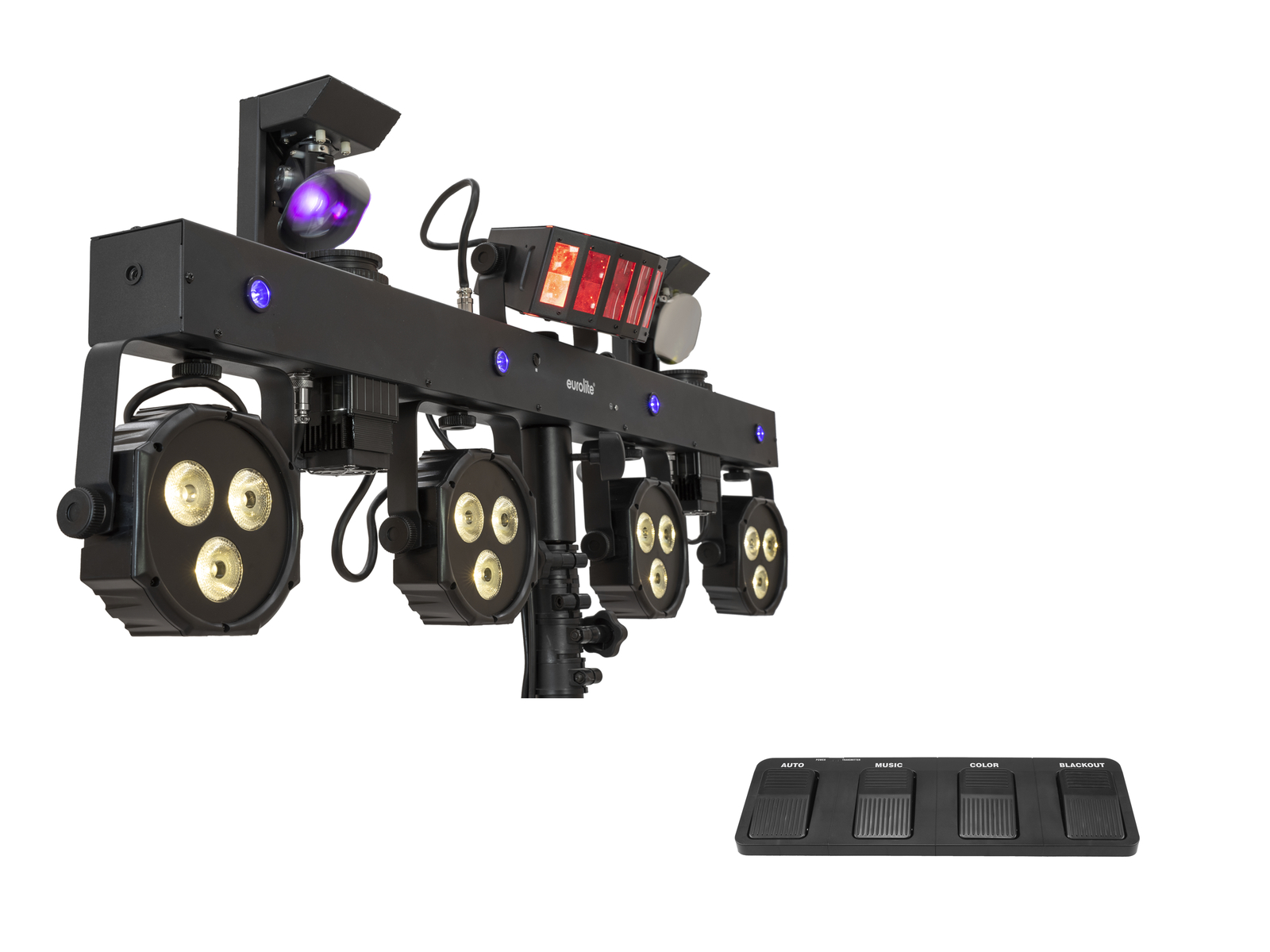 Eurolite Set LED KLS Scan Next FX Kompakt-Lichtset + Fußschalter von Eurolite