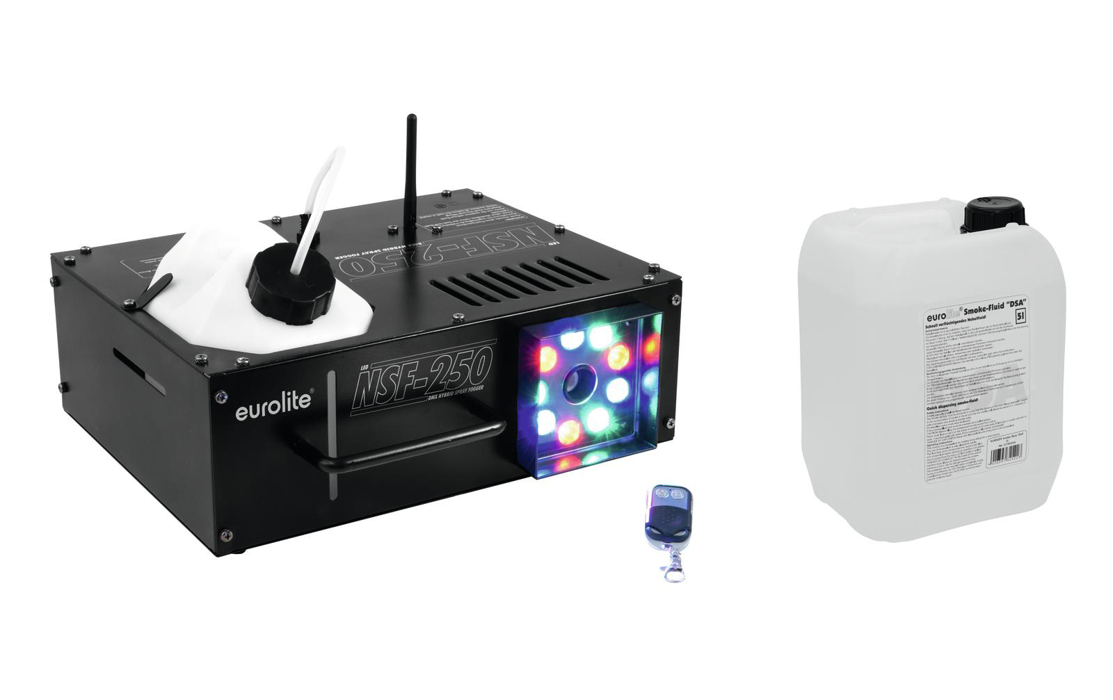 Eurolite Set NSF-250 + Smoke Fluid -DSA- 5l Eurolite Set NSF-250 + Smoke Fluid -DSA- 5l von Eurolite