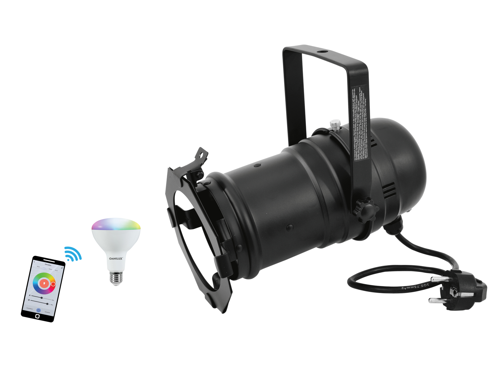 Eurolite Set PAR-30 Spot sw + LED PAR-30 RGB/WW/CW WiFi von Eurolite