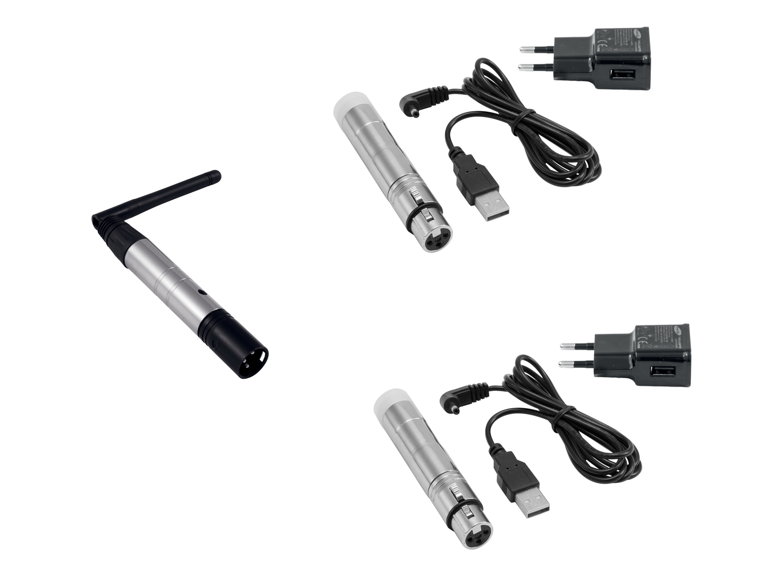 Eurolite Set QuickDMX 1x Sender + 2x AKKU Empfänger von Eurolite