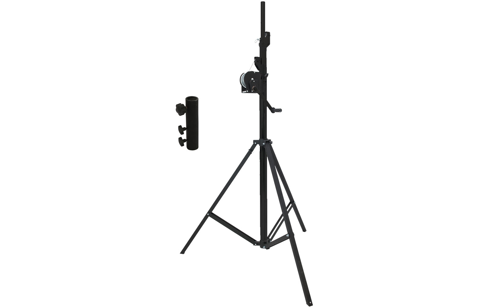 Eurolite Set STT-400/85 Kurbelstativ TÜV/GS schwarz + STV3529 Adapter lang Eurolite Set STT-400/85 Kurbelstativ TÜV/GS schwarz + STV3529 Adapter lang von Eurolite