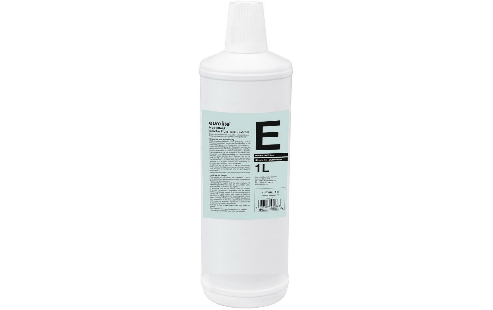 Eurolite Smoke Fluid -E2D- Extrem Nebelfluid 1l Eurolite Smoke Fluid -E2D- Extrem Nebelfluid 1l von Eurolite