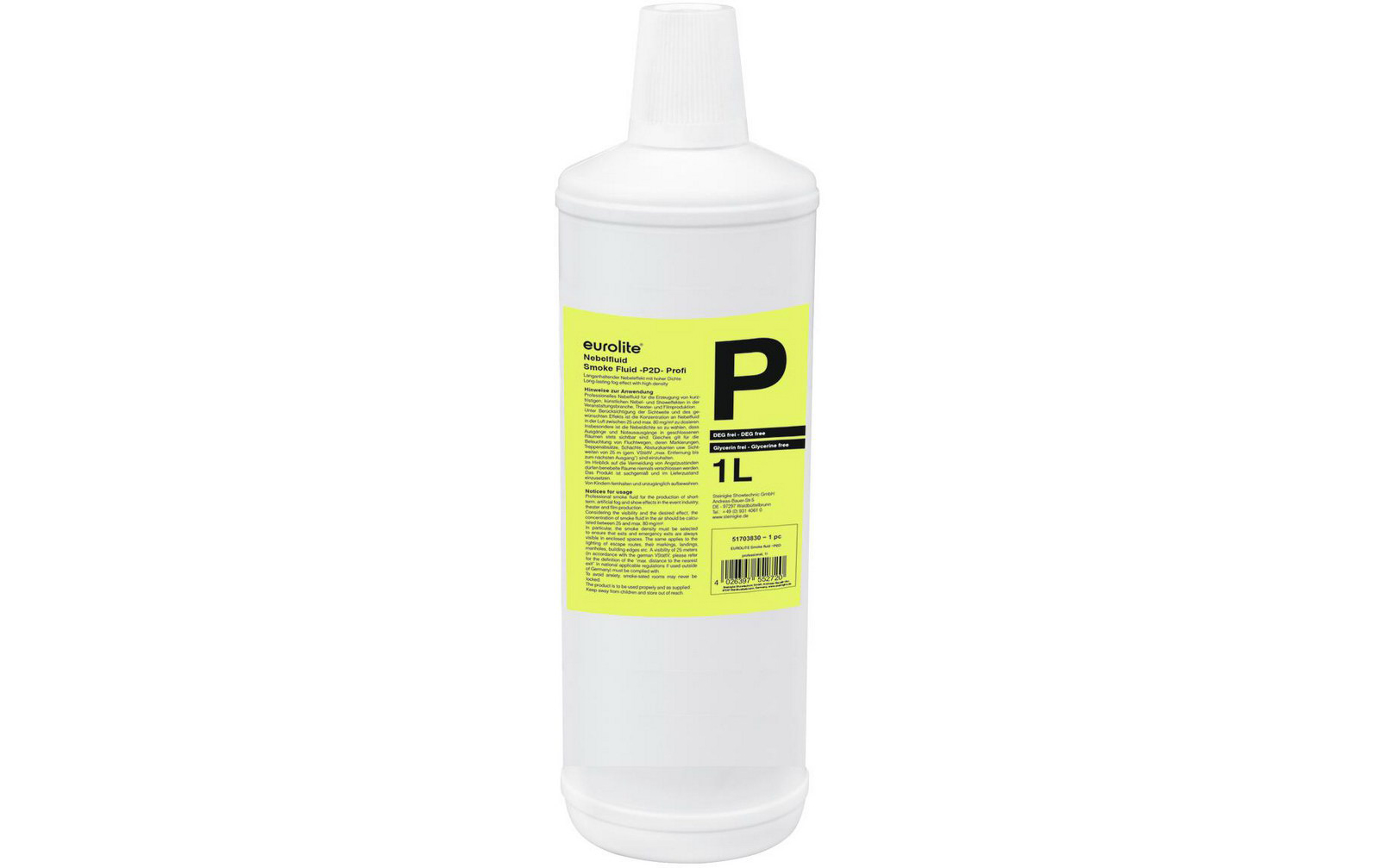 Eurolite Smoke Fluid -P2D- Profi Nebelfluid 1l von Eurolite