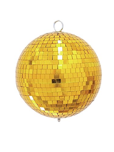 Eurolite Spiegelkugel 20cm gold | Discokugel Spiegelkugel mit goldenen Facetten | Mirrorball für die ganz besondere Deko von Eurolite