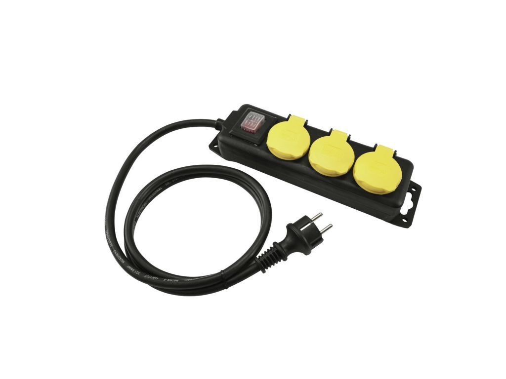 Eurolite Steckdosenleiste 3-fach IP44 sw 5m Eurolite Steckdosenleiste 3-fach IP44 sw 5m von Eurolite