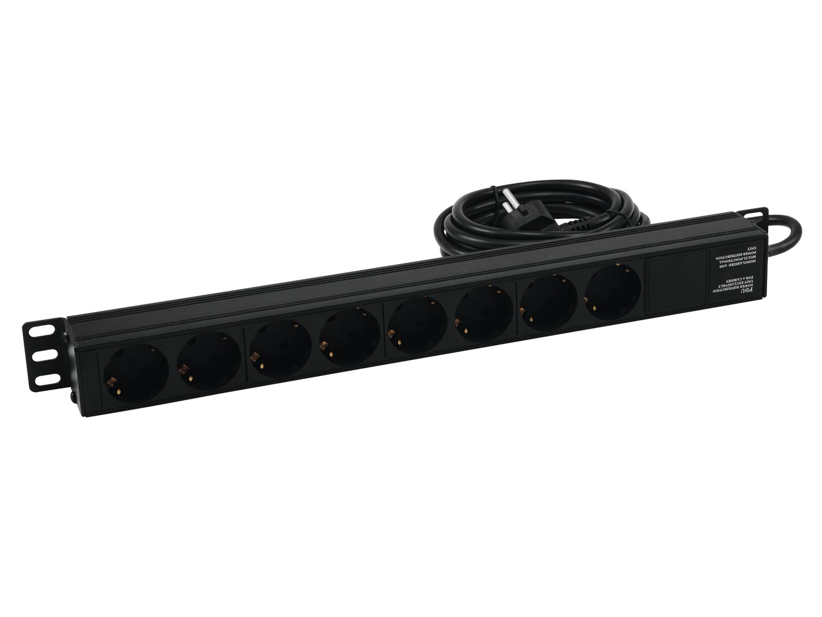 Eurolite Steckdosenleiste R19-8 1HE sw 2,7m Eurolite Steckdosenleiste R19-8 1HE sw 2,7m von Eurolite