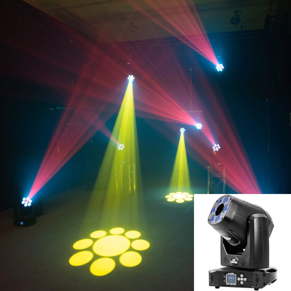 Eurolite TMH-H90 Hybrid Moving Head Spot/Wash Eurolite TMH-H90 Hybrid Moving Head Spot/Wash von Eurolite