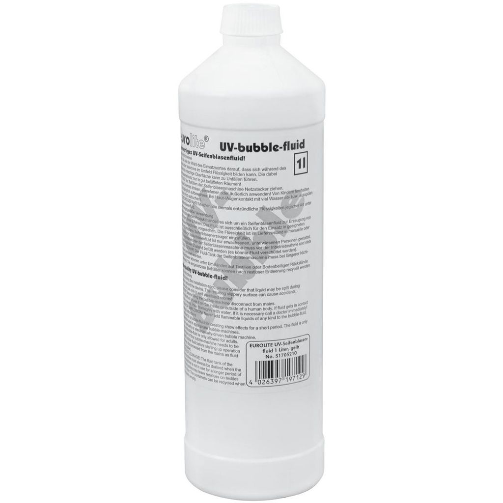 Eurolite UV-Seifenblasenfluid 1L gelb Eurolite UV-Seifenblasenfluid 1L gelb von Eurolite
