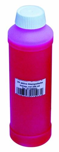 Eurolite UV-aktive Stempelfarbe, transp.rot, 250ml von Eurolite