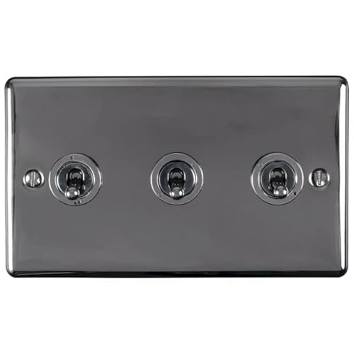 Kippschalter, 3-Gang, 10 A, 2-Wege-Kippschalter, schwarzes Nickel, verbesserte Reichweite Kippschalter, 3-Gang, 10 A, 2-Wege-Kippschalter, schwarzes Nickel, verbesserte Reichweite von Eurolite