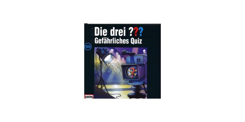 Europa Hörspiel-CD Die drei ??? 109 - Gefährliches Quiz von Europa